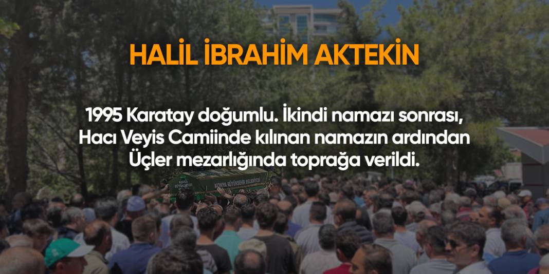 Konya'da bugün vefat edenler | 6 Eylül 2025 8